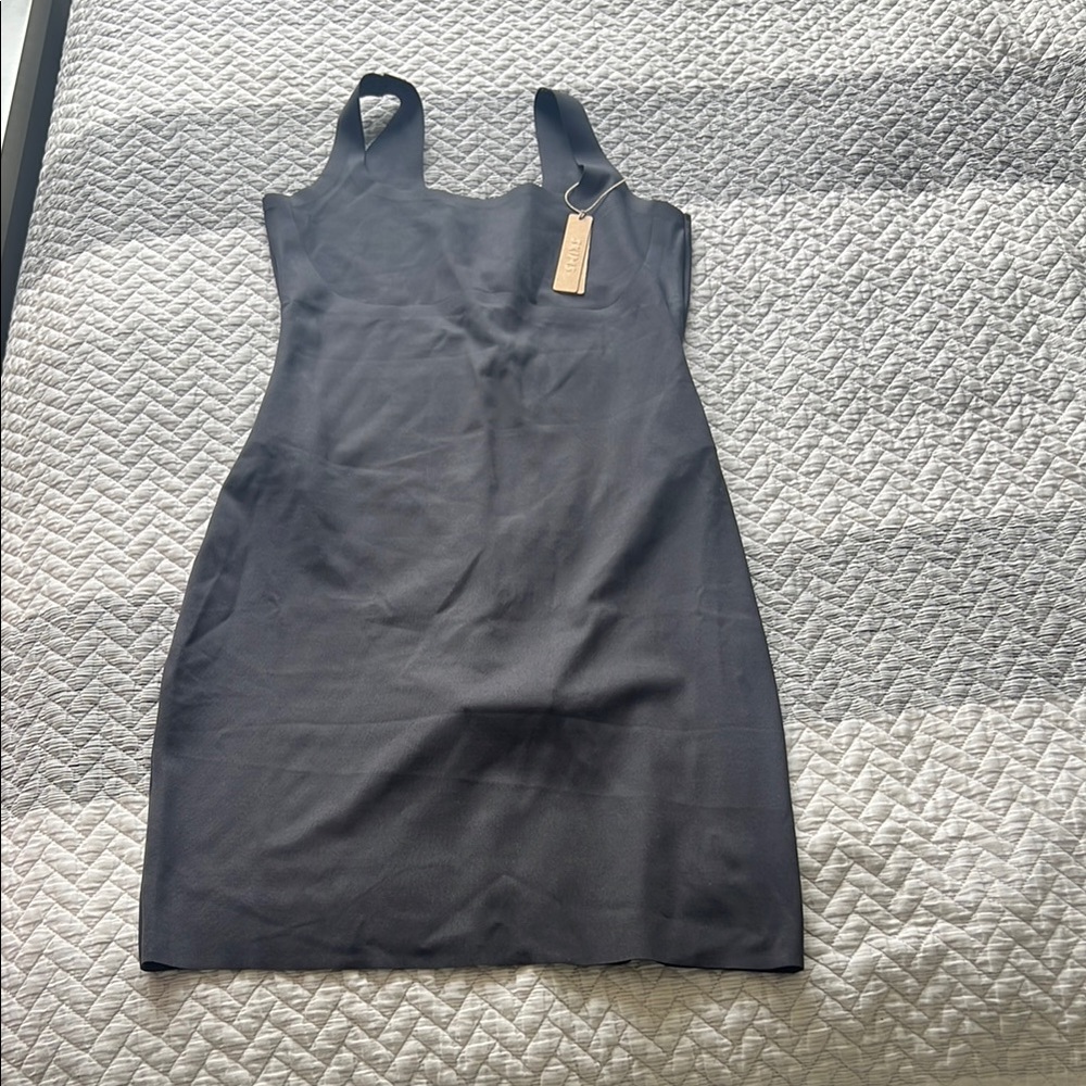 Skims Body Tank Dress Onyx size L